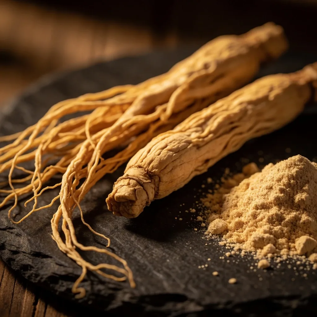 Ginseng and maca root ingredients